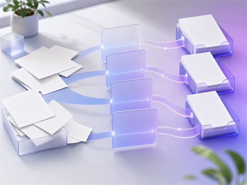 複数の業務やデータを社内システムで連携するイメージ